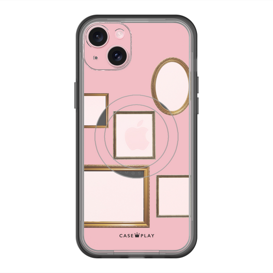スリムプロテクションプレミアムケース with MagSafe［ Photo Frames - Pink ］