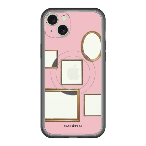 スリムプロテクションプレミアムケース with MagSafe［ Photo Frames - Pink ］
