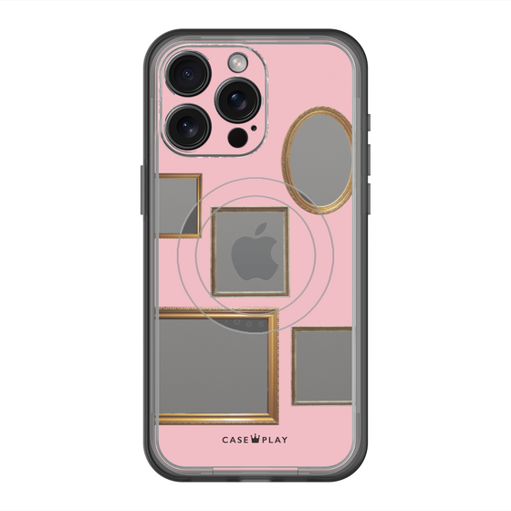 スリムプロテクションプレミアムケース with MagSafe［ Photo Frames - Pink ］