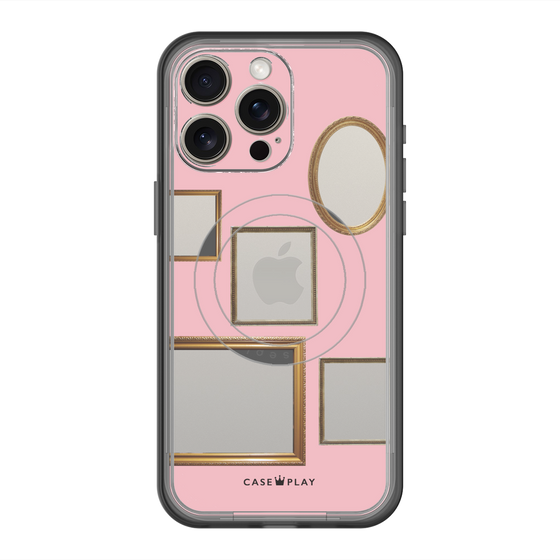 スリムプロテクションプレミアムケース with MagSafe［ Photo Frames - Pink ］