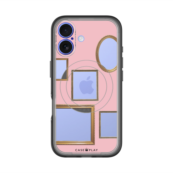 スリムプロテクションプレミアムケース with MagSafe［ Photo Frames - Pink ］