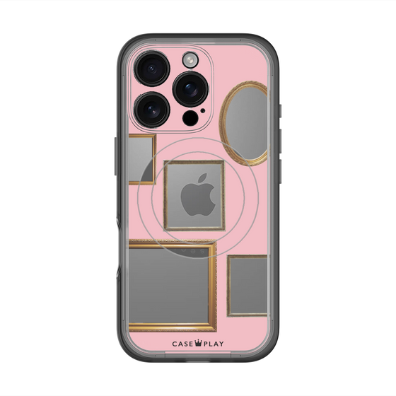 スリムプロテクションプレミアムケース with MagSafe［ Photo Frames - Pink ］