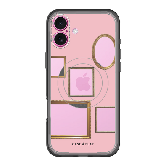 スリムプロテクションプレミアムケース with MagSafe［ Photo Frames - Pink ］