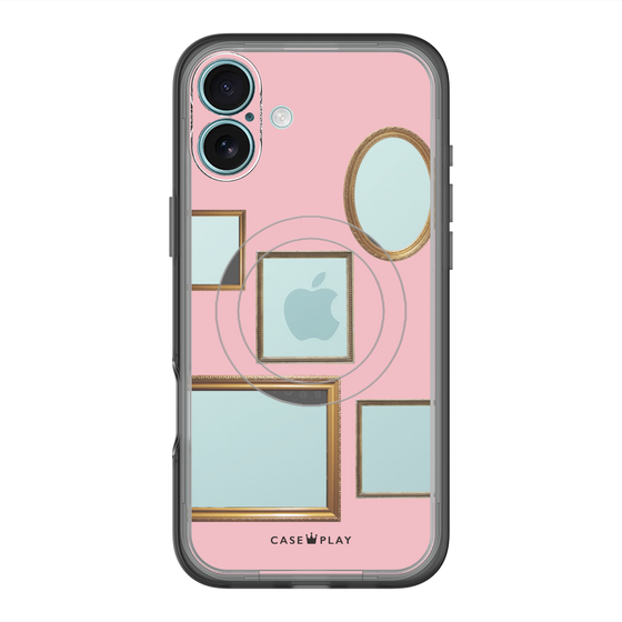 スリムプロテクションプレミアムケース with MagSafe［ Photo Frames - Pink ］