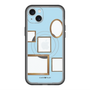 スリムプロテクションプレミアムケース with MagSafe［ Photo Frames - Light Blue ］