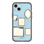 スリムプロテクションプレミアムケース with MagSafe［ Photo Frames - Light Blue ］
