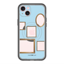スリムプロテクションプレミアムケース with MagSafe［ Photo Frames - Light Blue ］