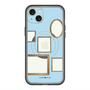 スリムプロテクションプレミアムケース with MagSafe［ Photo Frames - Light Blue ］