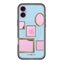 スリムプロテクションプレミアムケース with MagSafe［ Photo Frames - Light Blue ］