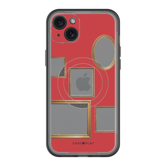 スリムプロテクションプレミアムケース with MagSafe［ Photo Frames - Red ］