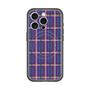 スリムプロテクションプレミアムケース with MagSafe［ Tartan Check - Purple ］