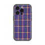 スリムプロテクションプレミアムケース with MagSafe［ Tartan Check - Purple ］