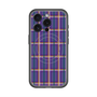 スリムプロテクションプレミアムケース with MagSafe［ Tartan Check - Purple ］