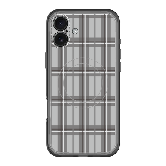 スリムプロテクションプレミアムケース with MagSafe［ Tartan Check - Gray ］