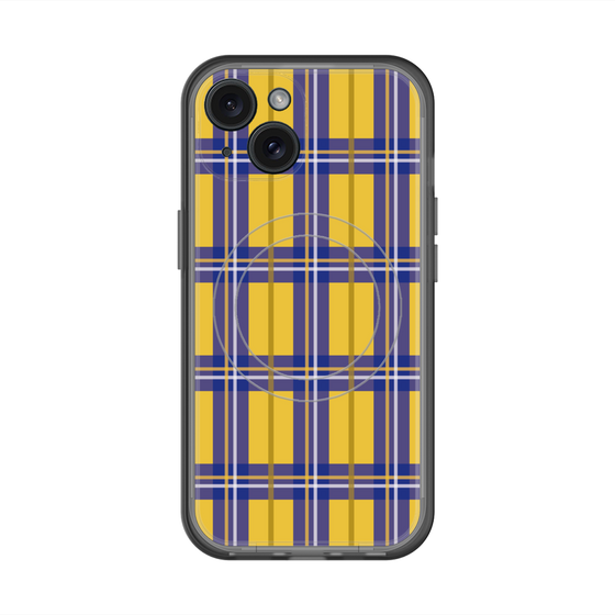 スリムプロテクションプレミアムケース with MagSafe［ Tartan Check - Yellow ］