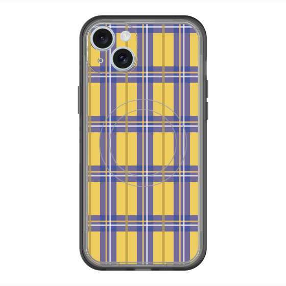スリムプロテクションプレミアムケース with MagSafe［ Tartan Check - Yellow ］