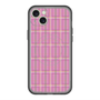 スリムプロテクションプレミアムケース with MagSafe［ Tartan Check - Pink ］