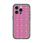 スリムプロテクションプレミアムケース with MagSafe［ Tartan Check - Pink ］