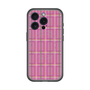スリムプロテクションプレミアムケース with MagSafe［ Tartan Check - Pink ］