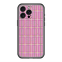 スリムプロテクションプレミアムケース with MagSafe［ Tartan Check - Pink ］