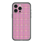 スリムプロテクションプレミアムケース with MagSafe［ Tartan Check - Pink ］