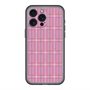 スリムプロテクションプレミアムケース with MagSafe［ Tartan Check - Pink ］