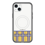 スリムプロテクションプレミアムケース with MagSafe［ CASEPLAY Tartan Check - Yellow ］