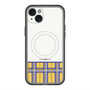 スリムプロテクションプレミアムケース with MagSafe［ CASEPLAY Tartan Check - Yellow ］