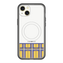 スリムプロテクションプレミアムケース with MagSafe［ CASEPLAY Tartan Check - Yellow ］