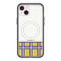 スリムプロテクションプレミアムケース with MagSafe［ CASEPLAY Tartan Check - Yellow ］