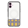 スリムプロテクションプレミアムケース with MagSafe［ CASEPLAY Tartan Check - Yellow ］
