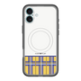 スリムプロテクションプレミアムケース with MagSafe［ CASEPLAY Tartan Check - Yellow ］