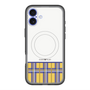 スリムプロテクションプレミアムケース with MagSafe［ CASEPLAY Tartan Check - Yellow ］