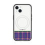 スリムプロテクションプレミアムケース with MagSafe［ CASEPLAY Tartan Check - Purple ］
