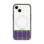 スリムプロテクションプレミアムケース with MagSafe［ CASEPLAY Tartan Check - Purple ］