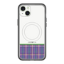 スリムプロテクションプレミアムケース with MagSafe［ CASEPLAY Tartan Check - Purple ］