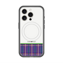 スリムプロテクションプレミアムケース with MagSafe［ CASEPLAY Tartan Check - Purple ］