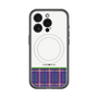 スリムプロテクションプレミアムケース with MagSafe［ CASEPLAY Tartan Check - Purple ］