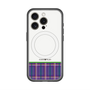 スリムプロテクションプレミアムケース with MagSafe［ CASEPLAY Tartan Check - Purple ］