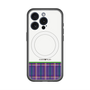 スリムプロテクションプレミアムケース with MagSafe［ CASEPLAY Tartan Check - Purple ］