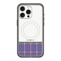 スリムプロテクションプレミアムケース with MagSafe［ CASEPLAY Tartan Check - Purple ］