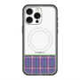 スリムプロテクションプレミアムケース with MagSafe［ CASEPLAY Tartan Check - Purple ］