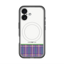 スリムプロテクションプレミアムケース with MagSafe［ CASEPLAY Tartan Check - Purple ］