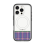 スリムプロテクションプレミアムケース with MagSafe［ CASEPLAY Tartan Check - Purple ］