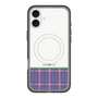 スリムプロテクションプレミアムケース with MagSafe［ CASEPLAY Tartan Check - Purple ］