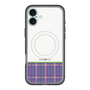 スリムプロテクションプレミアムケース with MagSafe［ CASEPLAY Tartan Check - Purple ］