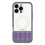 スリムプロテクションプレミアムケース with MagSafe［ CASEPLAY Tartan Check - Purple ］