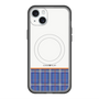 スリムプロテクションプレミアムケース with MagSafe［ CASEPLAY Tartan Check - Blue ］