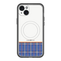 スリムプロテクションプレミアムケース with MagSafe［ CASEPLAY Tartan Check - Blue ］