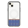 スリムプロテクションプレミアムケース with MagSafe［ CASEPLAY Tartan Check - Blue ］